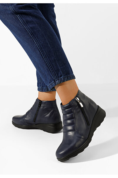 B T Shoes Ghete dama piele Soralia navy