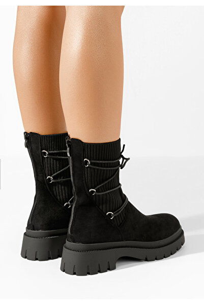B T Shoes Γυναικεία μποτάκια Arlene Μαύρα