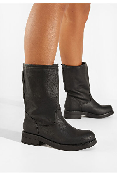 B T Shoes Γυναικείες Μπότες Izanoa Μαύρα
