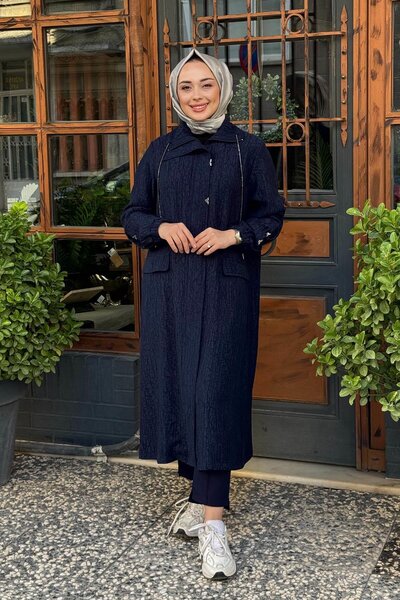 FUAT GÜRSEN FUAT GÜRŞEN Büyük Beden Kap 25K-4601 Lacivert