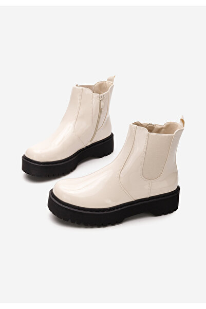 B T Shoes Béžové dámské chelsea boty Ginger