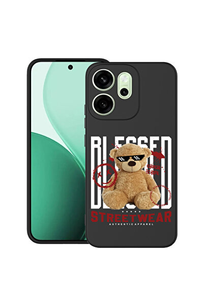 bestcase Carcasă antișoc pentru OPPO Reno14 F 5G cu design ursuleț de pluș bi...