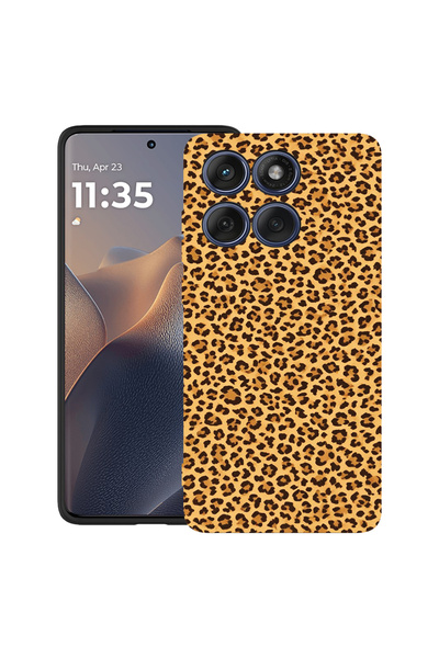 bestcase Carcasă ultra subțire TPU pentru Motorola Moto G86 Power, model leop...