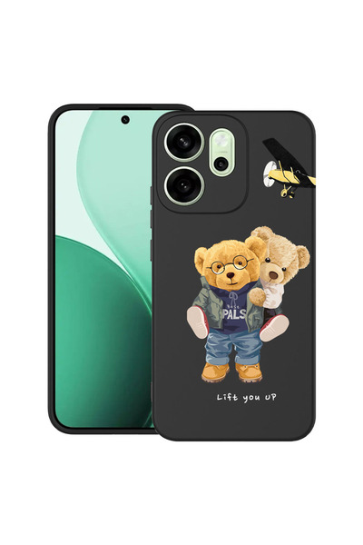 bestcase Carcasă antișoc pentru OPPO Reno14 F 5G cu design ursuleț de pluș „R...