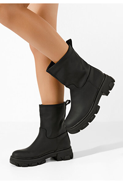 B T Shoes Černé nízké kozačky Aniya V2