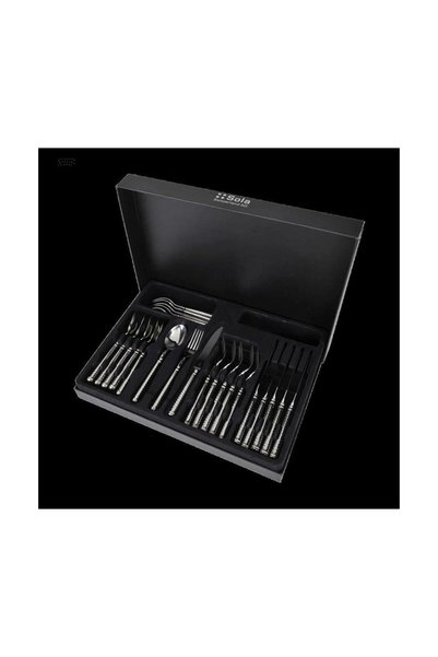 Generic Brand Rivadossi Cubism Stainless Steel 84 Piece Cutlery Set