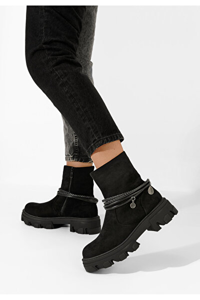 B T Shoes Ghete dama Diadora negre