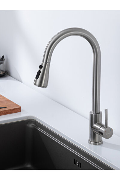 DUREVO INOKS renk Spiralli Mutfak Evye Bataryası