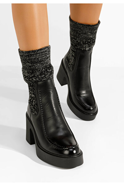 B T Shoes Ghete tip soseta Galatia negre