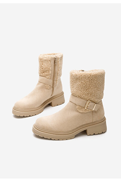 B T Shoes Χειμερινά Αρβυλάκια γυναικείες Sherill μπεζ