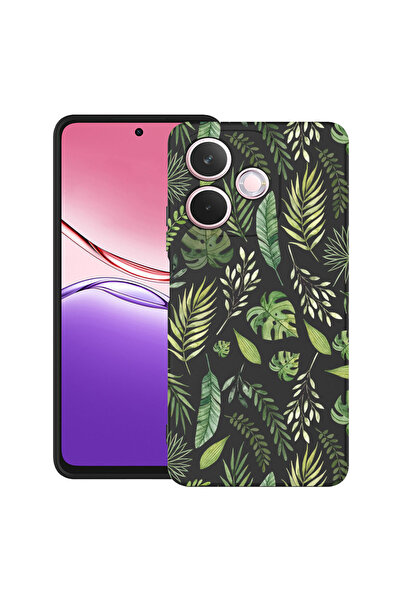 bestcase Αντικραδασμική θήκη για OPPO A5 Pro 5G με σχέδιο πράσινα φύλλα, 2043...