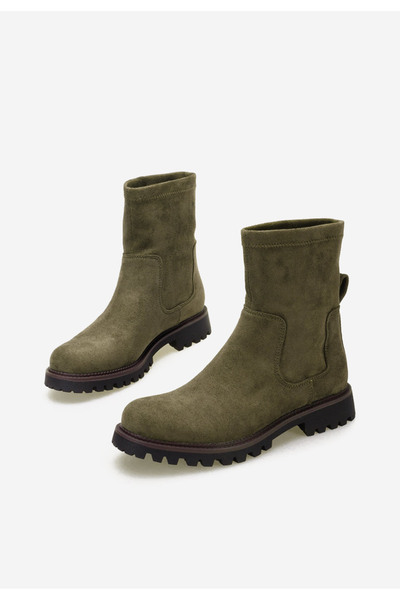 B T Shoes Γυναικεία μποτάκια Javana πρασινο