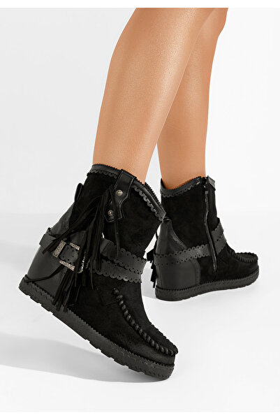 B T Shoes Cizme mocc Piacera negre