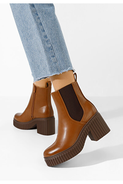 B T Shoes Γυναικεία Μποτάκια Noraeva ταμπά