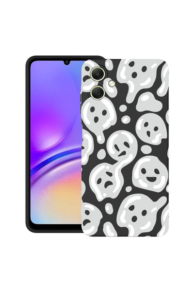 bestcase Carcasă antișoc pentru Samsung Galaxy A07 cu design gri acid smiley,...