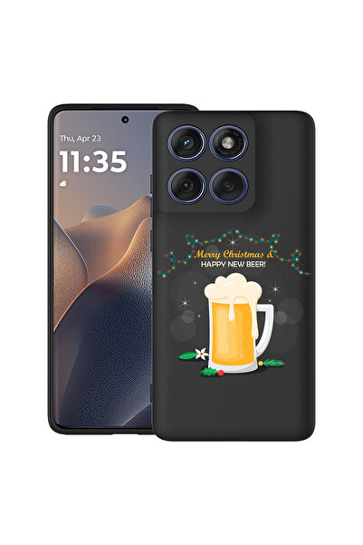 bestcase Carcasă antișoc pentru Motorola Edge 60 Fusion / Edge 60 cu design Happy New Beer!, 2026265 B 1606