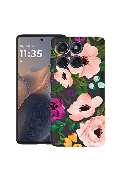 bestcase Carcasă ultra subțire TPU Mat pentru Poco X6 5G, flori pastelate, 20...