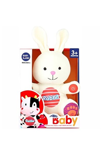 SOLTOY SOLTOY® Плюшена играчка зайче Sunki с успокояващи мелодии