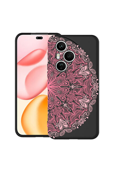 bestcase Carcasă antișoc pentru Honor 400 Pro cu design din dantelă roz, 2043...
