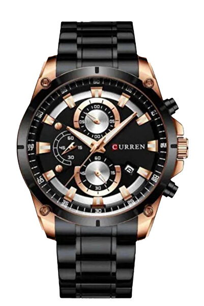 Curren ساعة يد رجالية كرونو ستيل بارود 8360