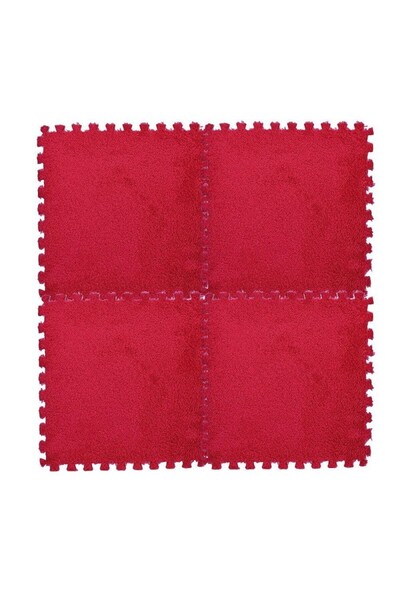 dalip Set 10 Piese Covor Tip Puzzle, Flippy, Spuma EVA, Rosu