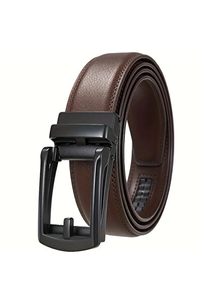 Kemer Dünyası حزام رجالي ذكي من الجلد بدون ثقوب مع مشبك أوتوماتيكي من كيرم وو...