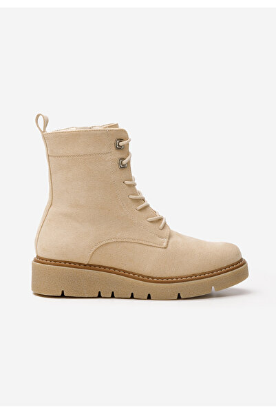 B T Shoes Γυναικεία μποτάκια Terrianna μπεζ