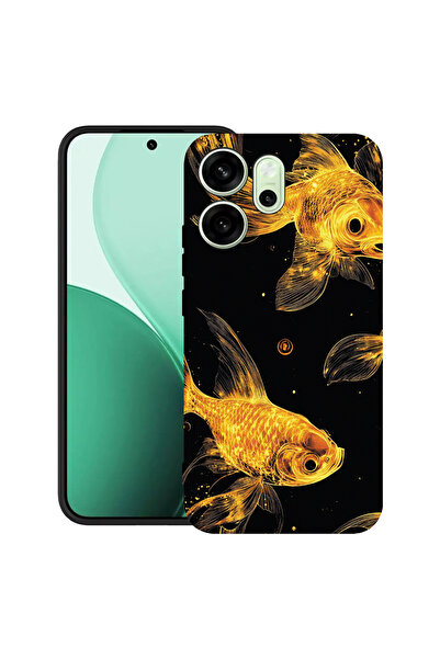 bestcase Carcasă antișoc pentru OPPO Reno14 F 5G cu design Peștișori aurii, 2...