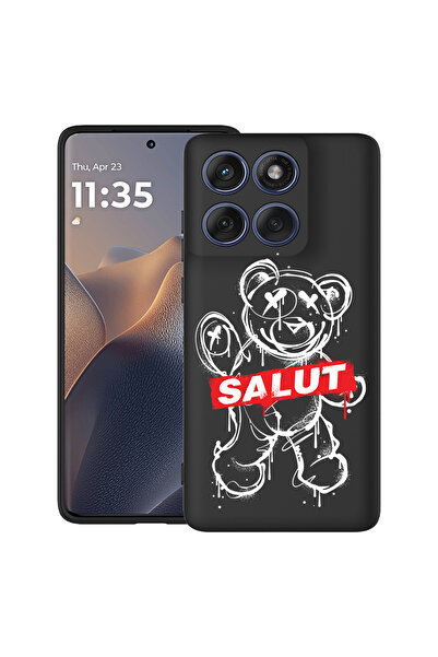 bestcase Carcasă antișoc pentru Motorola Edge 60 Pro cu design Teddy Bear Salut, 2043681 B 1548