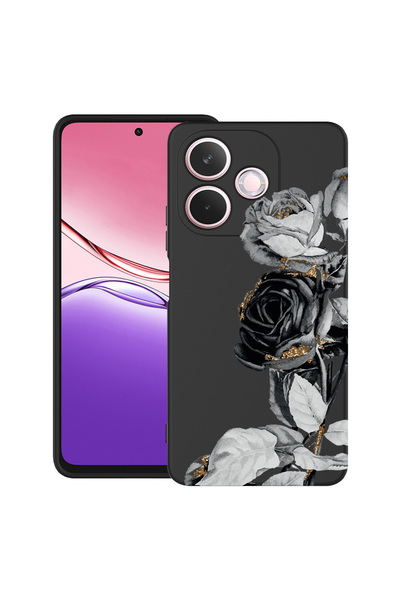 bestcase Αντικραδασμική θήκη για OPPO A5 Pro 5G με σχέδιο Black Rose, 2043676...
