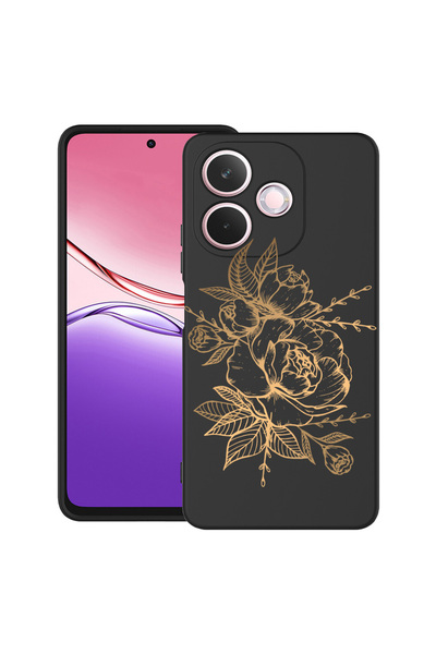 bestcase Carcasă antișoc pentru OPPO A5 Pro 5G cu design roz auriu, 2043676 B...