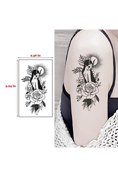 Flippy Set 30 Temporary Tattoos, Flippy, Water-Based, Model 4, Black