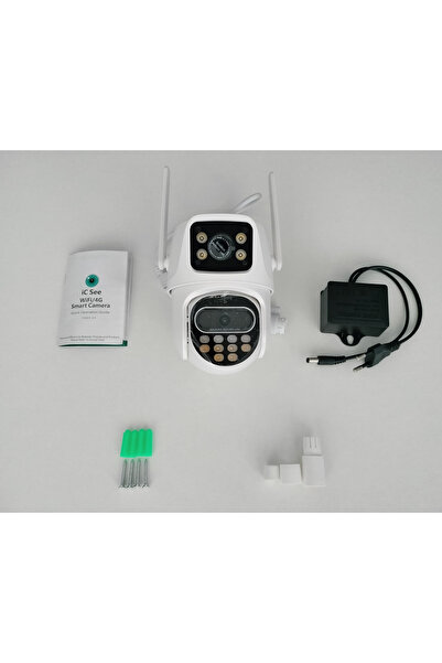 OEM WIFI PTZ Surveillance Camera, P09, with 2 Lenses, 3MP/3MP Full HD, Night Vision, Audio-Video