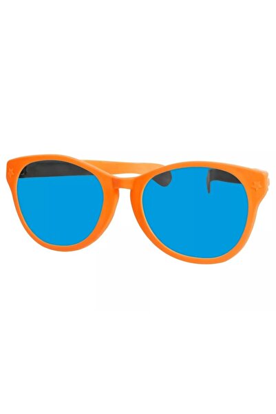 Flippy Costume Glasses, Oversized, Plastic, 26 x 9 cm, Orange