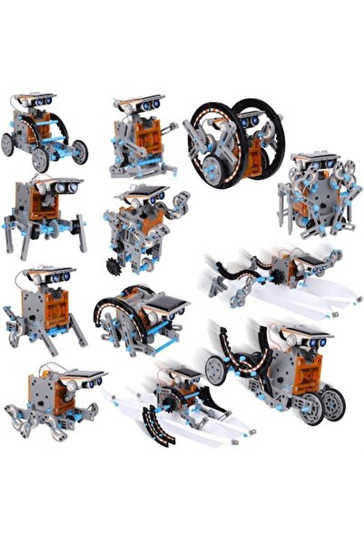 SOLTOY Kit constructie Solar Robot SOLTOY® 13 in 1, educational si distractiv pentru copii