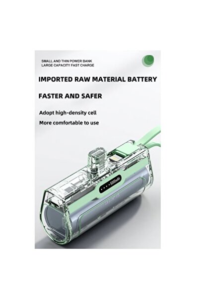 Generic 2025 New Generation Green Xinzhen Fast Charging All Smartphones Models & Type-C | 5000mAh