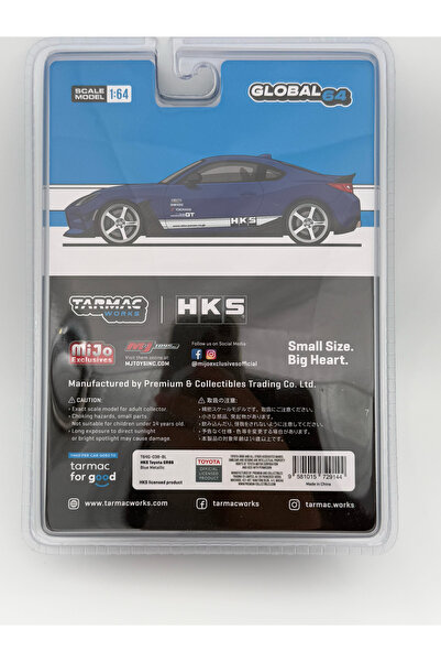 Tarmac Works 1/64 HKS Toyota GR86 Blue Metallic