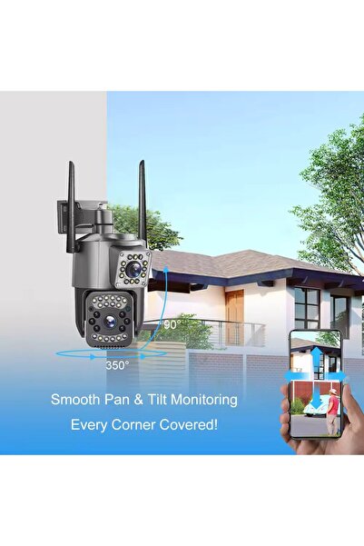 OEM Wi-Fi PTZ Surveillance Camera, TSS-H803-W, with Dual Lens 2MP/2MP, IR 20m, 10x Zoom
