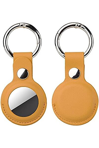 O Ozone حامل سلسلة مفاتيح لحقيبة AirTag الجلدية لحلقة مفاتيح طوق الكلب، وحقائ...