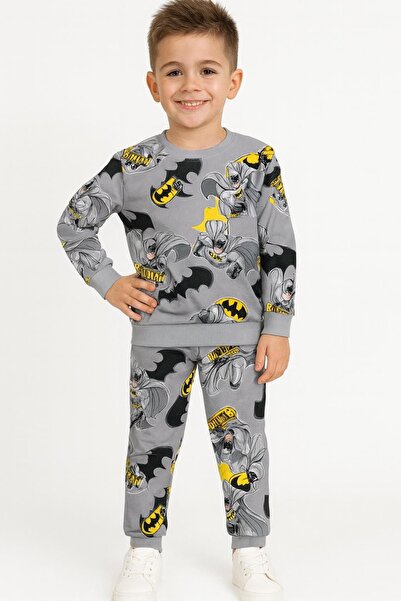 NEWKİDS Printed 2 Yarn Ribbed Cotton Boy's Suit