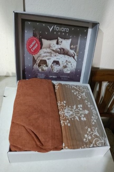 GÜZEL KAMAN Double Bedding Set Favora (Duvet Cover 200X230Cm Fitted Sheet 180X200+30Cm Pillowcase 50X70Cm (2 Pieces)) Stylish
