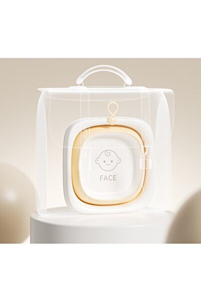 Flippy Foldable Baby Bath Tub, Square, Yellow, 32 x 27.5 x 3.7 cm, 4 L