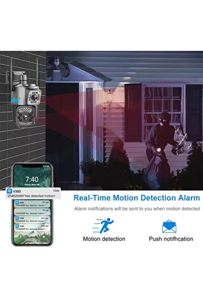 OEM Wi-Fi PTZ Surveillance Camera, TSS-H803-W, with Dual Lens 2MP/2MP, IR 20m, 10x Zoom