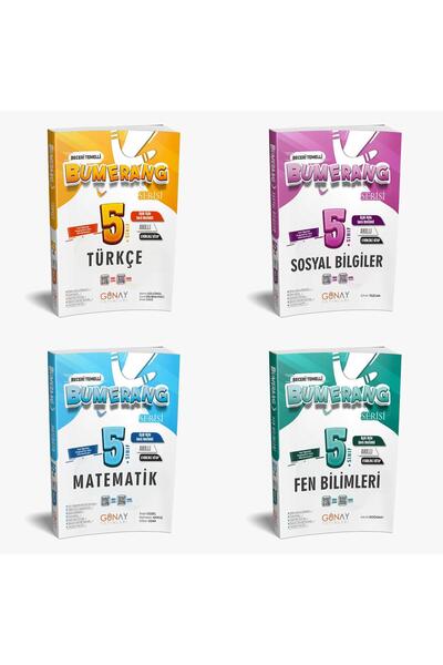 Günay Yayınları GÜNAY YAYINCILIK 5. SINIF BUMERANG ETKİNLİKLİ FEN-MAT-TÜRKÇE-...