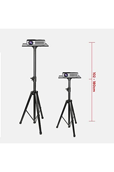 Wownect Projector Tripod Stand, Portable Adjustable Height 40" to 71" with Mount Bracket & Rack Tray