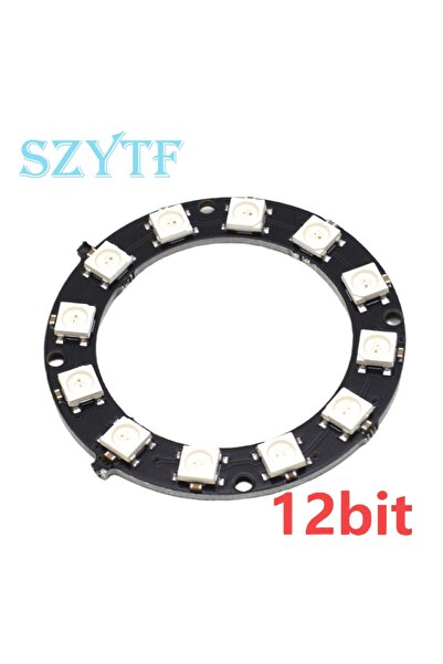 Choice7 12 bit 1/3/4/7/8/12/24/32/40/64-bit WS2812 5050 RGB LED Ring Built-in Full-color Drive Lanterns Roun