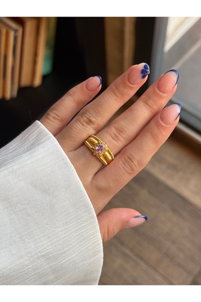 HOUSEKİ خاتم الأميرة من الحجر الوردي العتيق