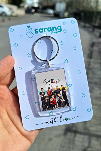 SARANG Şeffaf Fotoğraflı Anahtarlık - Gray Straykids Kpop