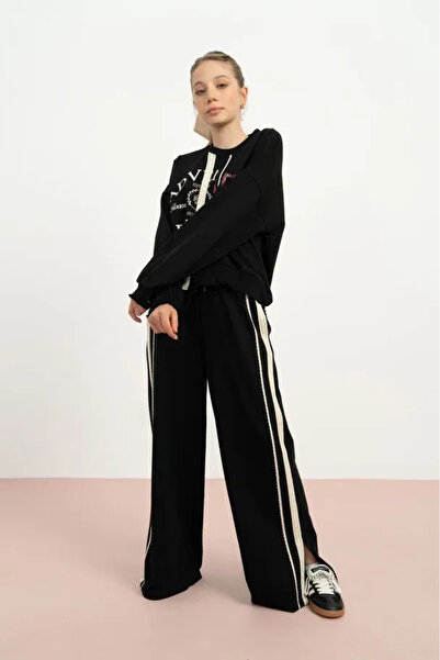 LOCO LOCO سترة بناتي 7860 بخصر إكسترا فروني من خيوط مزدوجة