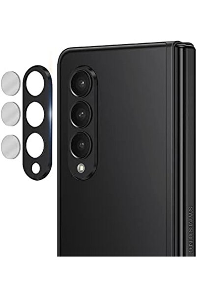 O Ozone واقي عدسة لهاتف Samsung Galaxy Z Fold 3 واقي عدسة بإطار من الألومنيوم لحماية الكاميرا القوية